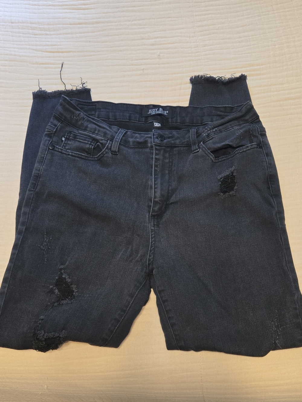 Judy Blue Black Distressed Jeans